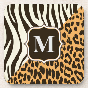 Leopard and Zebra Coaster