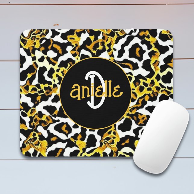 Leopard and Zebra Fur Print Personalised Mouse Mat (Creator Uploaded)