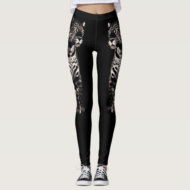 Leopard Animal  Leggings (Front)
