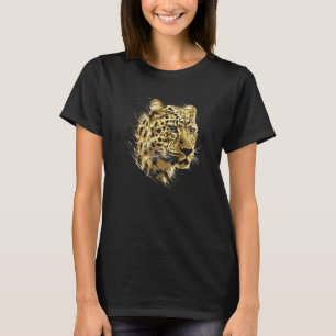 Leopard Animal Motif Wild Cats Wilderness Nature C T-Shirt
