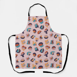 Leopard Animal Pink Modern Apron