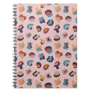 Leopard Animal Pink Modern Notebook