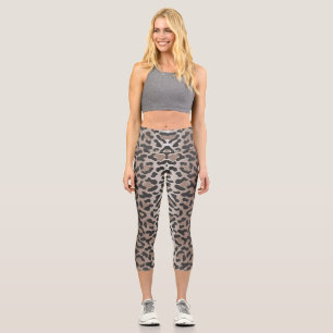Leopard Animal Print Capri Leggings