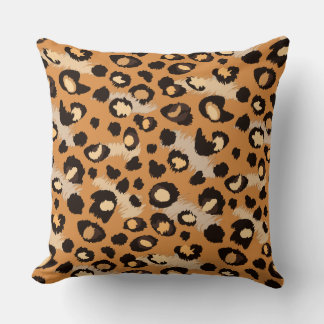 Leopard animal print cushion