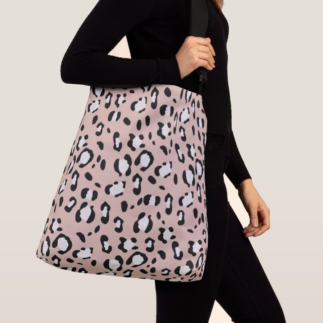 Leopard Animal Print Glam #12 Crossbody Bag (Close Up)