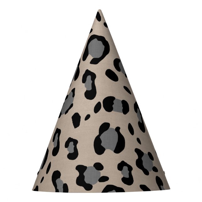 Leopard Animal Print Glam #15 Party Hat (Front)