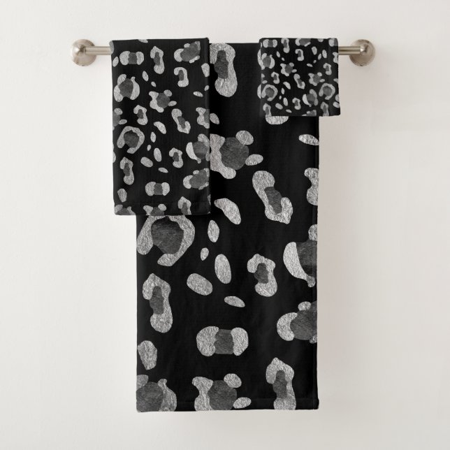 Leopard Animal Print Glam #8 #pattern #decor #art  Bath Towel Set (Insitu)