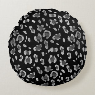 Leopard Animal Print Glam #8 #pattern #decor #art  Round Cushion