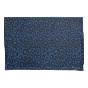 Leopard Animal Print in Blue Pillowcase