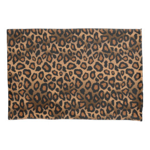 Leopard Animal Print in Brown Pillowcase