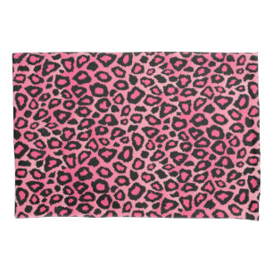 Leopard Animal Print in Pink Pillowcase