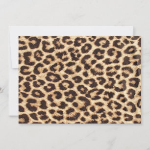 Leopard / Animal  Print Invitation
