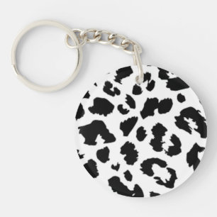LEOPARD ANIMAL PRINT KEY RING