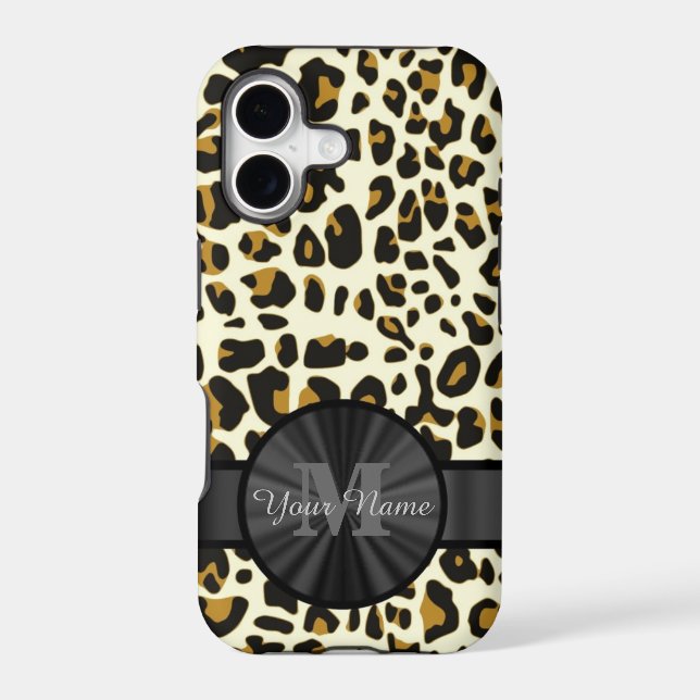 Leopard animal print monogrammed (Back)