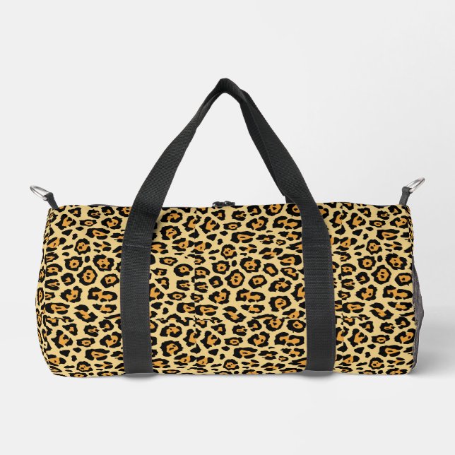 Leopard Animal Print Pattern Duffle Bag (Front)