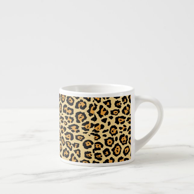 Leopard Animal Print Pattern Espresso Cup (Right)