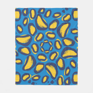 Leopard animal print pattern fleece blanket