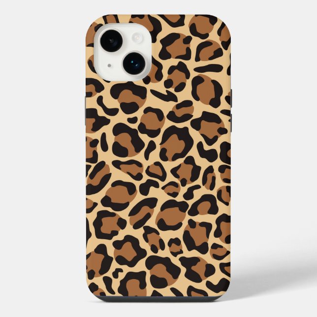 Leopard Animal Print Pattern iPhone Case (Back)
