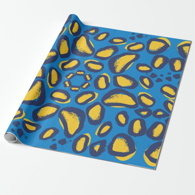 Leopard animal print pattern wrapping paper (Unrolled)