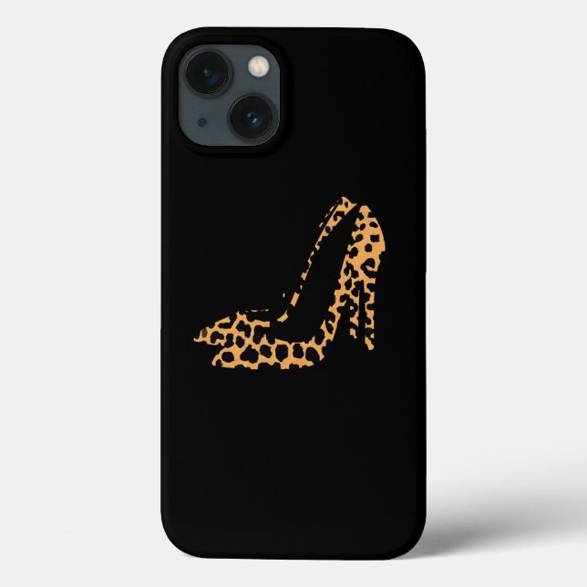 Leopard Animal Print Shoe High Heel Pump Stiletto Case-Mate iPhone Case (Back)
