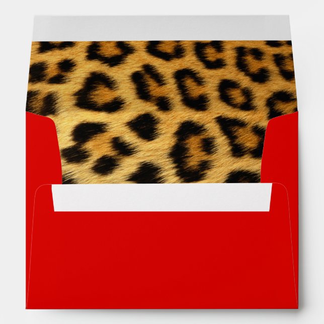 Leopard Animal Print Skin Pattern Envelope (Back (Bottom))