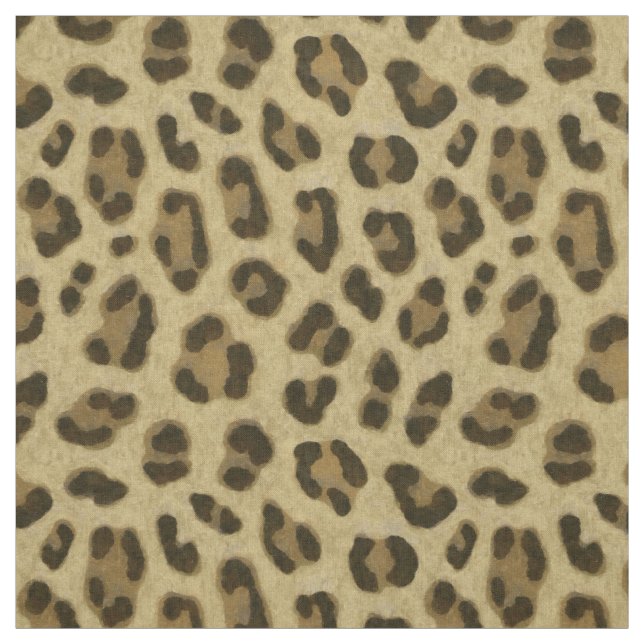 Leopard Animal Print Skin Pattern Fabric (Swatch)