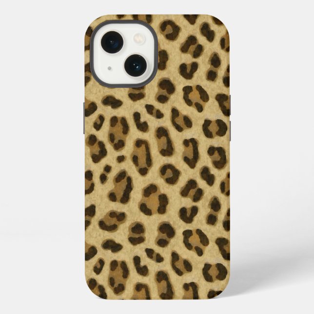 Leopard Animal Print Skin Pattern iPhone Case (Back)