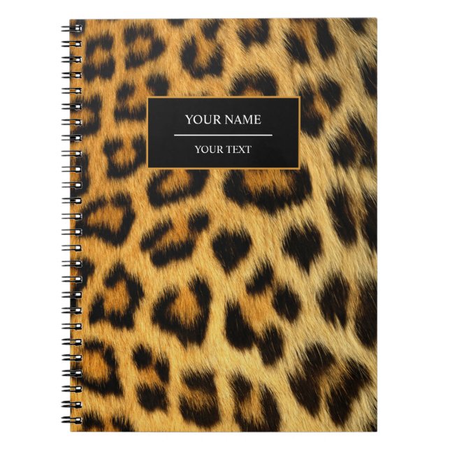 Leopard Animal Print Skin Pattern Notebook (Front)