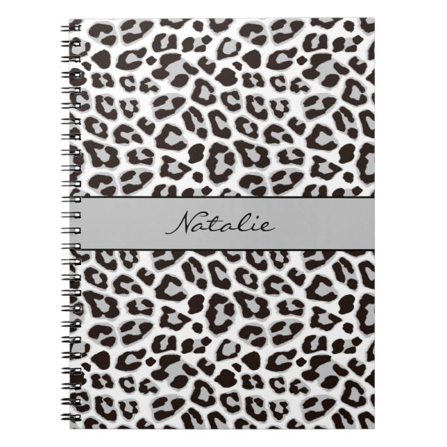 Leopard Animal Print Skin Pattern Notebook (Front)