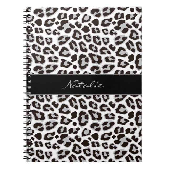 Leopard Animal Print Skin Pattern Notebook (Front)
