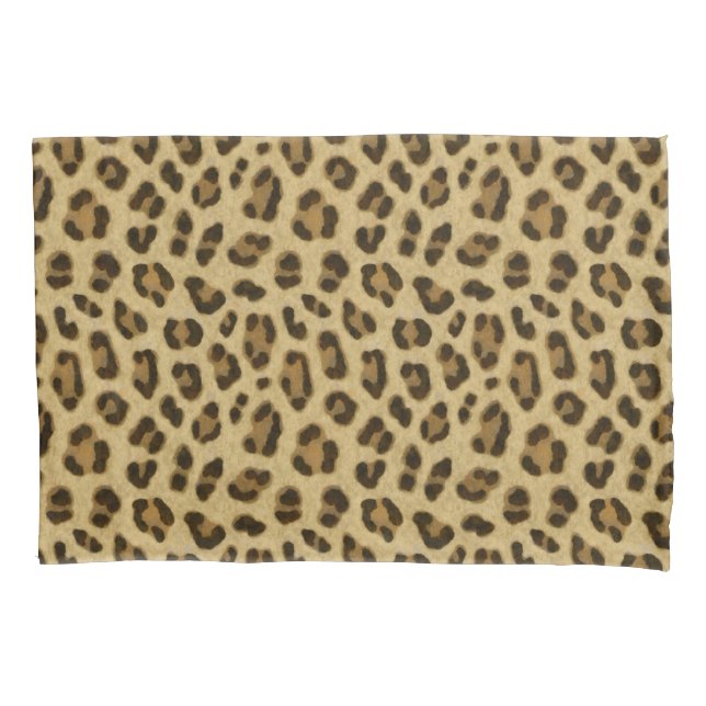 Leopard Animal Print Skin Pattern Pillowcase (Front)