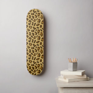 Leopard Animal Print Skin Pattern Skateboard