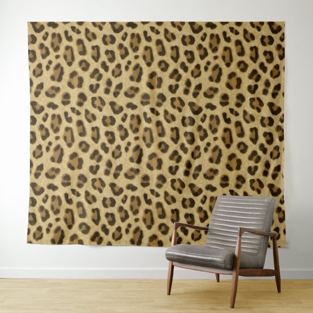 Leopard Animal Print Skin Pattern Tapestry (In Situ (Horizontal))