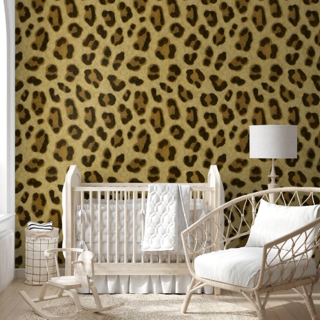 Leopard Animal Print Skin Pattern  Wallpaper (Kids)