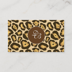 Leopard Animal Print Stylish Business Card
