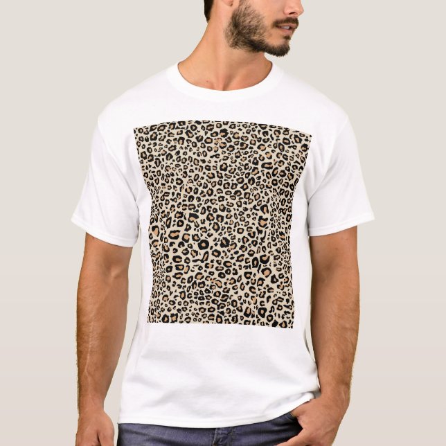 Leopard Animal Print T-Shirt (Front)