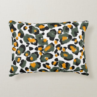 Leopard Animal Print Texture Background Decorative Cushion