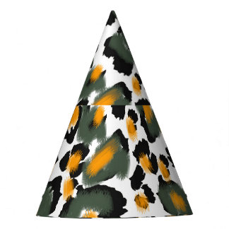 Leopard Animal Print Texture Background Party Hat