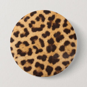 Leopard Animal Skin Print 7.5 Cm Round Badge