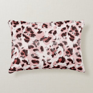 Leopard Animal Skin: Tie Dye Elegance. Decorative Cushion