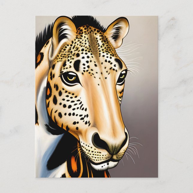 Leopard Appaloosa Funny AI Generated Art Postcard (Front)