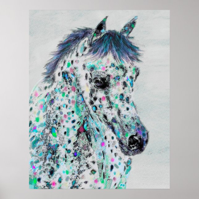 leopard appaloosa horse poster (Front)