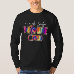 Leopard Apple Lunch Lady Mode Off Last Day Of Scho T-Shirt