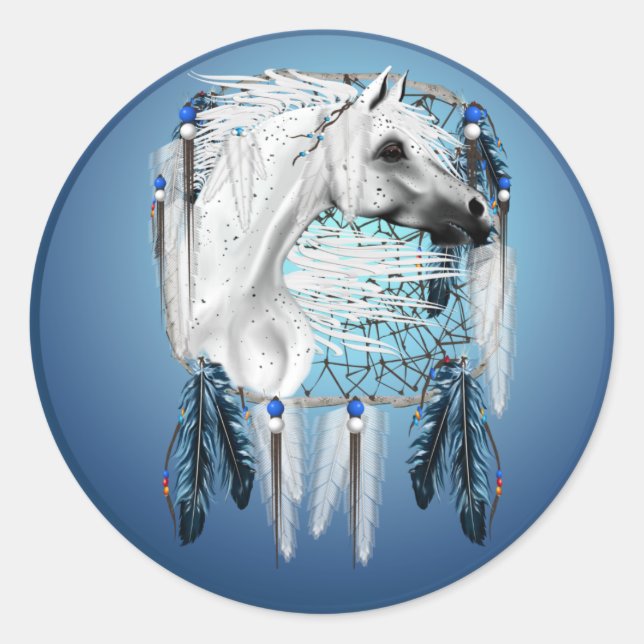 Leopard Appy Dream Catcher Sticker (Front)