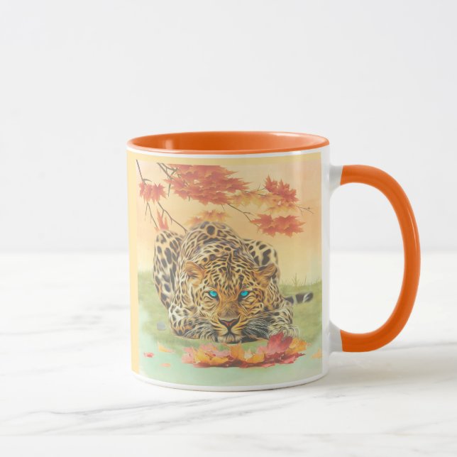 Leopard art    coffee mug (Right)