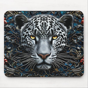 Leopard art mouse mat