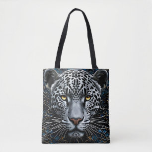 Leopard art tote bag