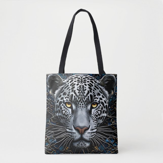 Leopard art tote bag (Front)