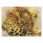 Leopard Artistic Watercolor Decoupage Tissue Paper