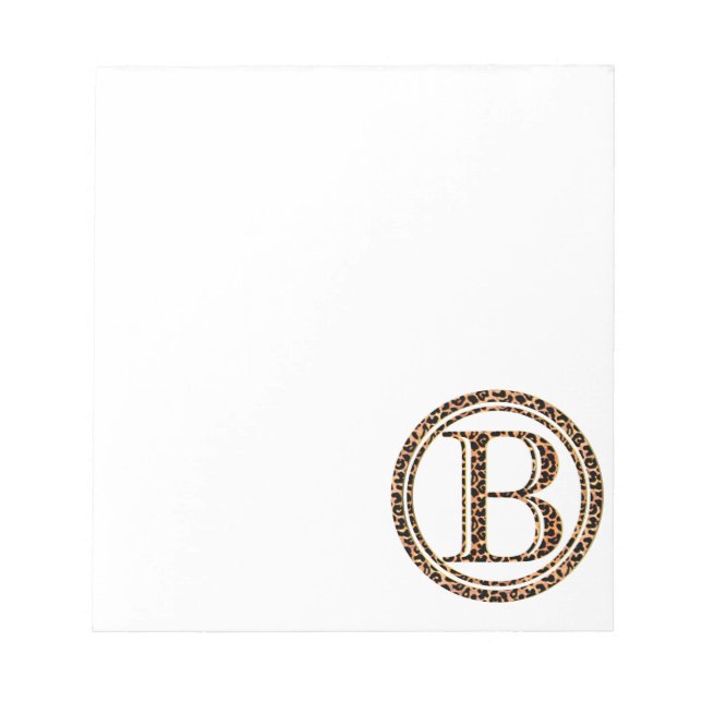leopard B Notepad (Front)
